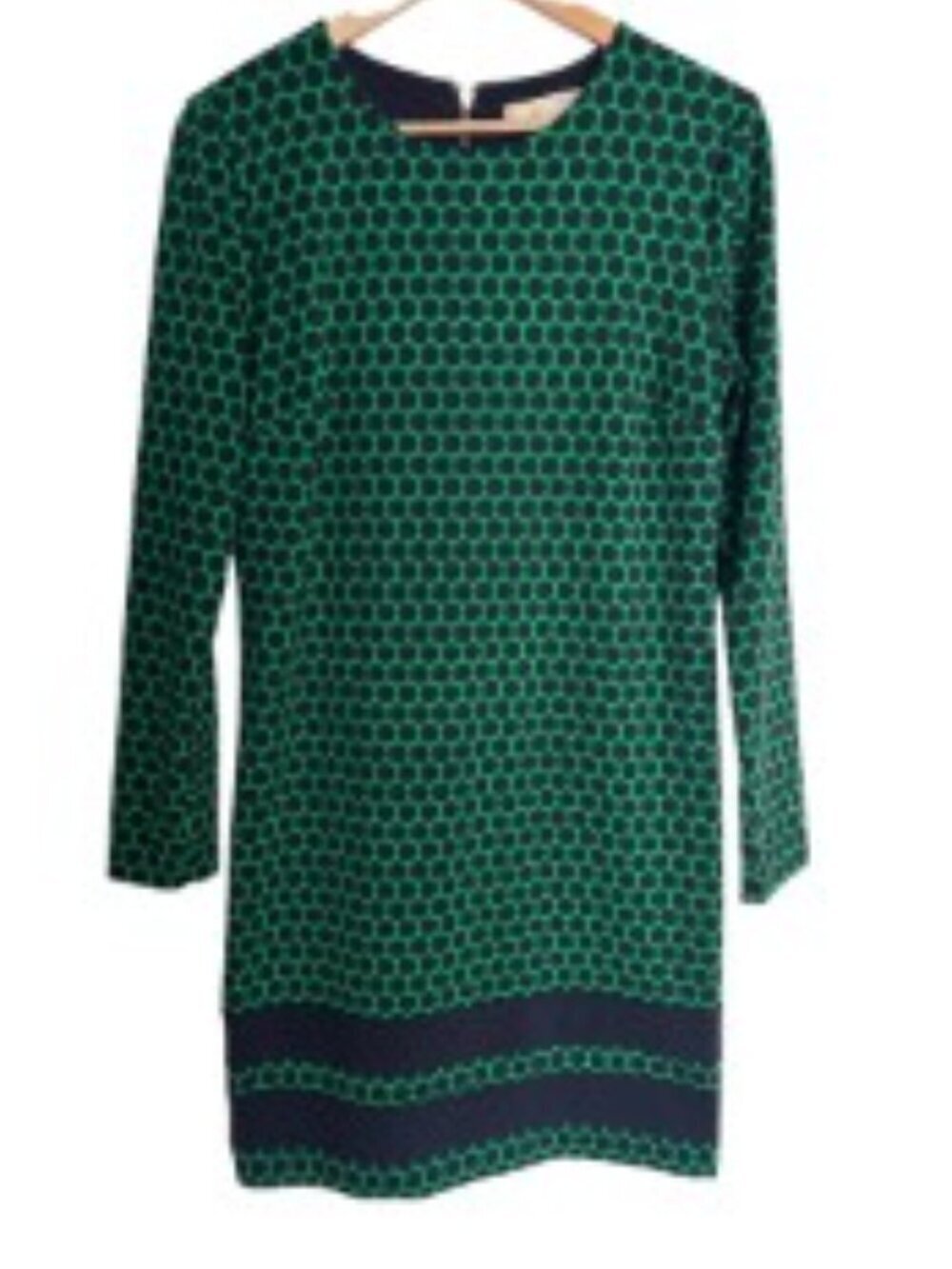 Michael Kors Green & Navy Polka Dot Dress 10